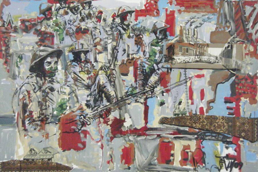 Finalist in 2010 Galipoli Art Prize, Letter Home painted by Philip David