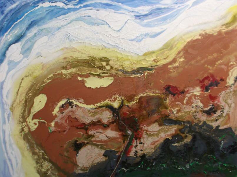Finalist in 2015 Solar Art Prize, Coorong Mouth - Natural Wonder painted by Philip David