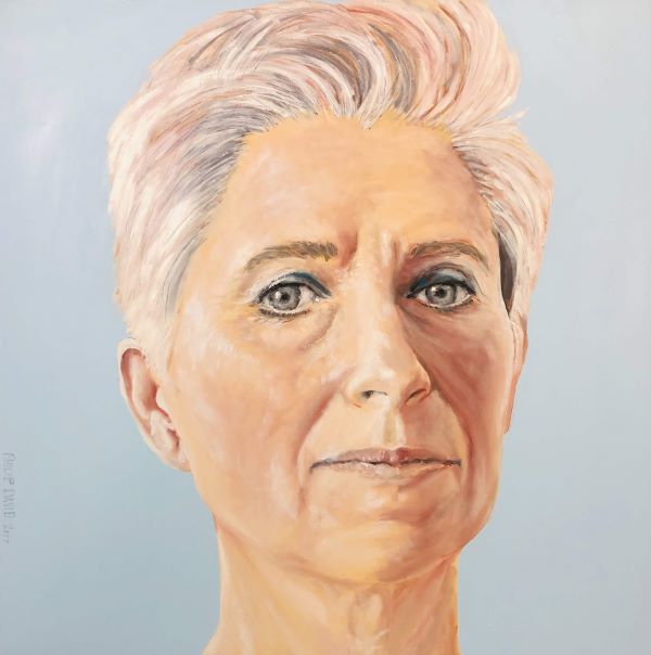Portrait of Cat Leonard, Artist, painted by Philip David