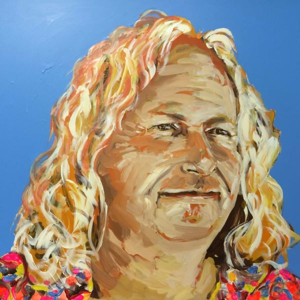 Portrait of Chester Osborn, Winemaker, painted by Philip David