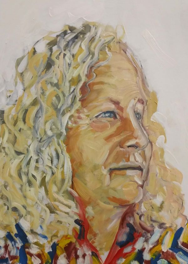 Portrait of Chester Osborn, Winemaker, painted by Philip David