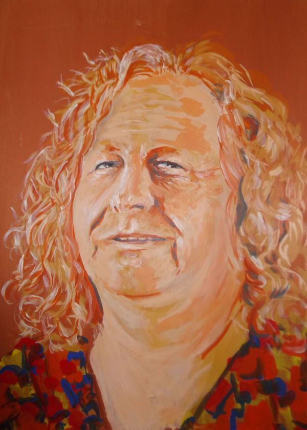 Portrait of Chester Osborn, Winemaker, painted by Philip David