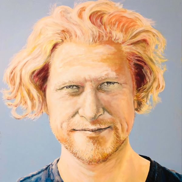 Portrait of Dan Withey, Artist, painted by Philip David