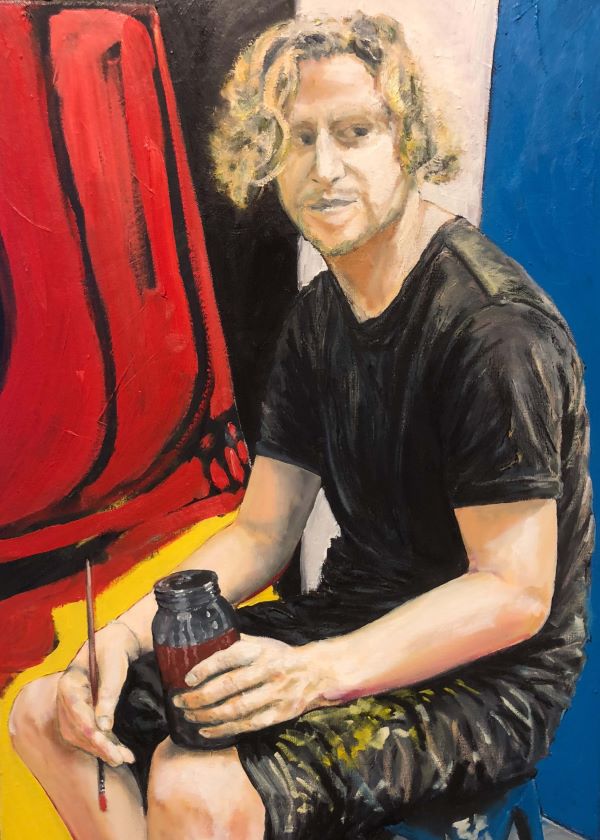 Portrait of Dan Withey, Artist, painted by Philip David
