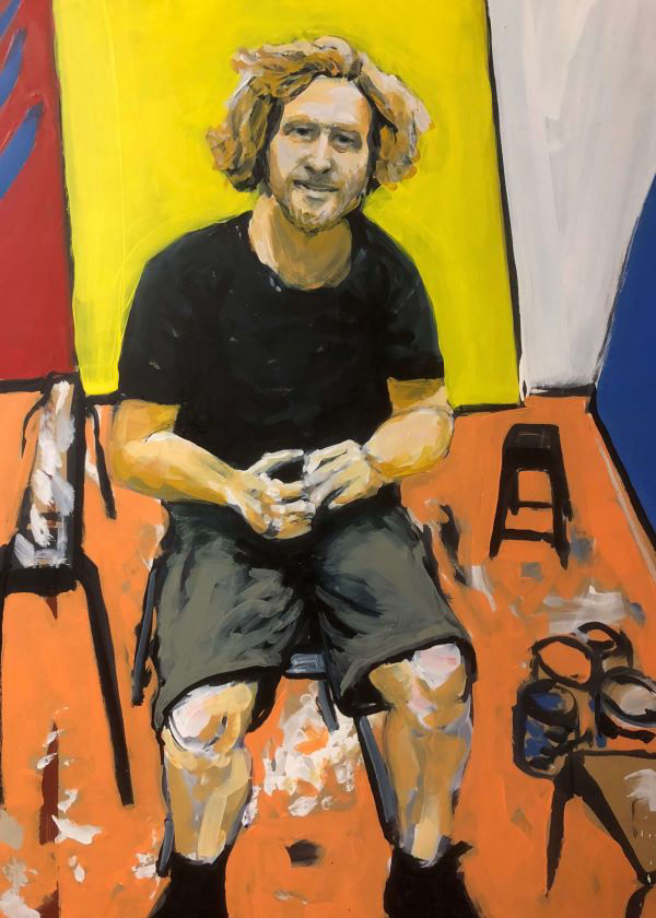 Portrait of Dan Withey, Artist, painted by Philip David