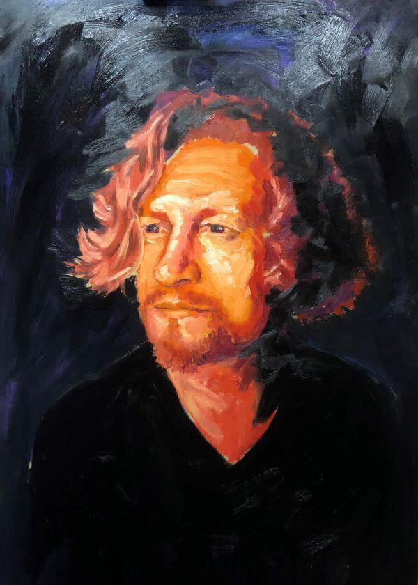 Portrait of Dan Withey, Artist, painted by Philip David