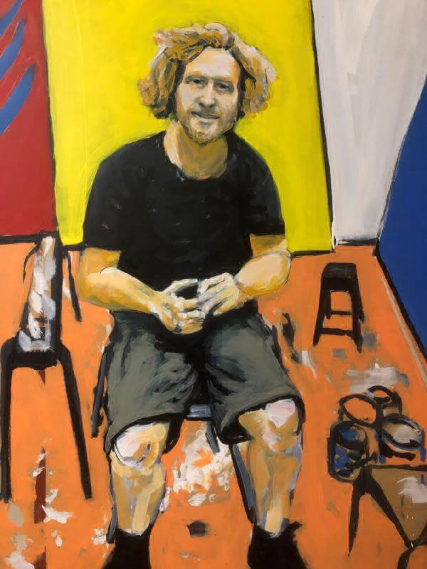 Portrait of Dan Withey, Artist, painted by Philip David