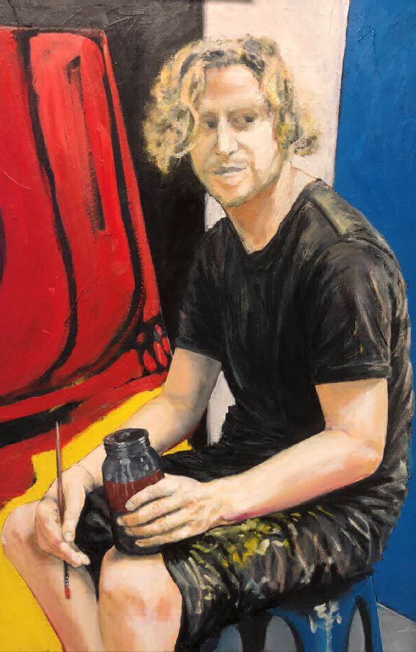 Portrait of Dan Withey, Artist, painted by Philip David