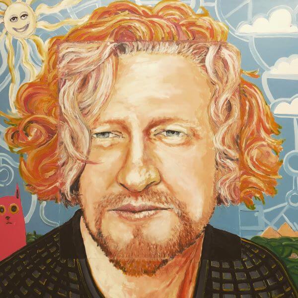 Portrait of Dan Withey, Artist, painted by Philip David
