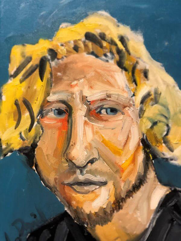 Portrait of Dan Withey, Artist, painted by Philip David