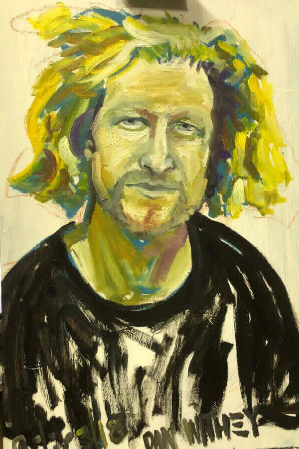 Portrait of Dan Withey, Artist, painted by Philip David