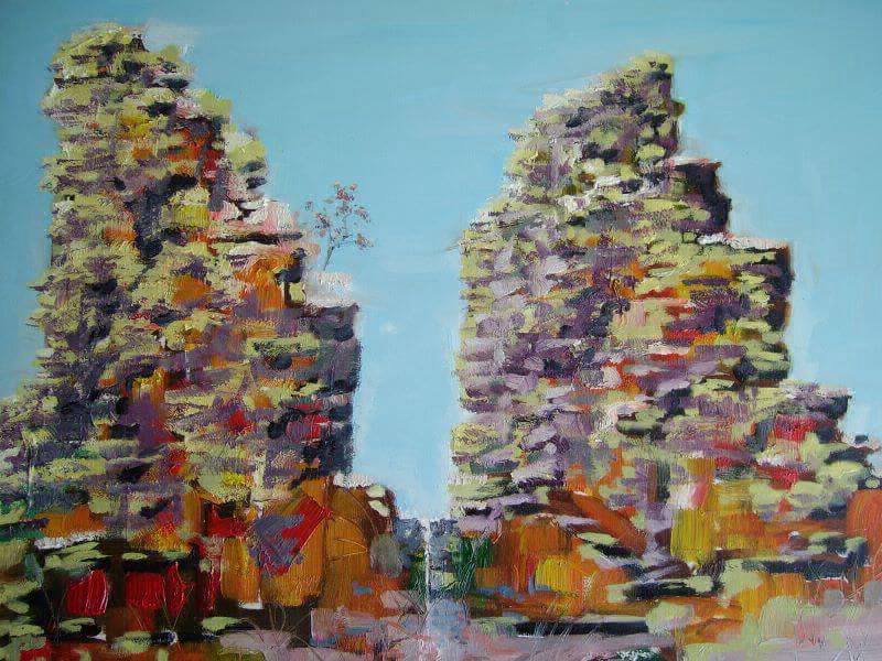 Central Australia painted by Philip David