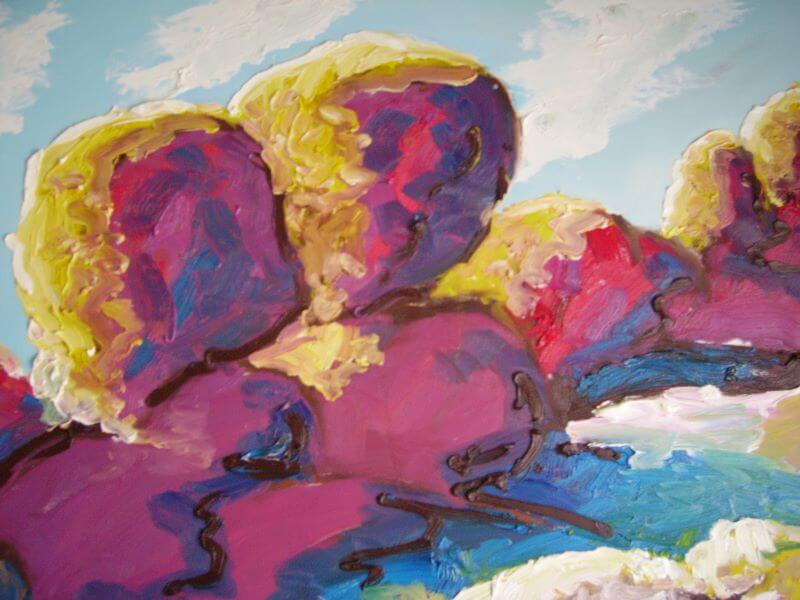 Devils Marbles painted by Philip David