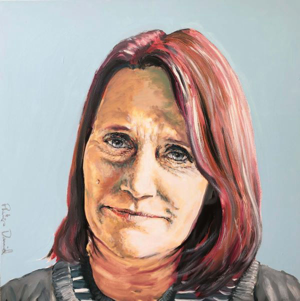 Portrait of Jane Mant, Artist, painted by Philip David