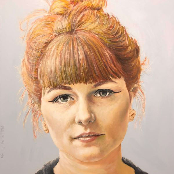 Portrait of Jasmine Crisp, Artist, painted by Philip David