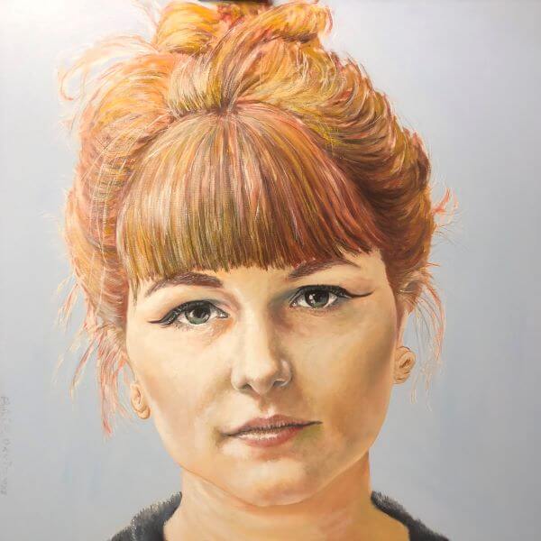 Portrait of Jasmine Crisp, Artist, painted by Philip David