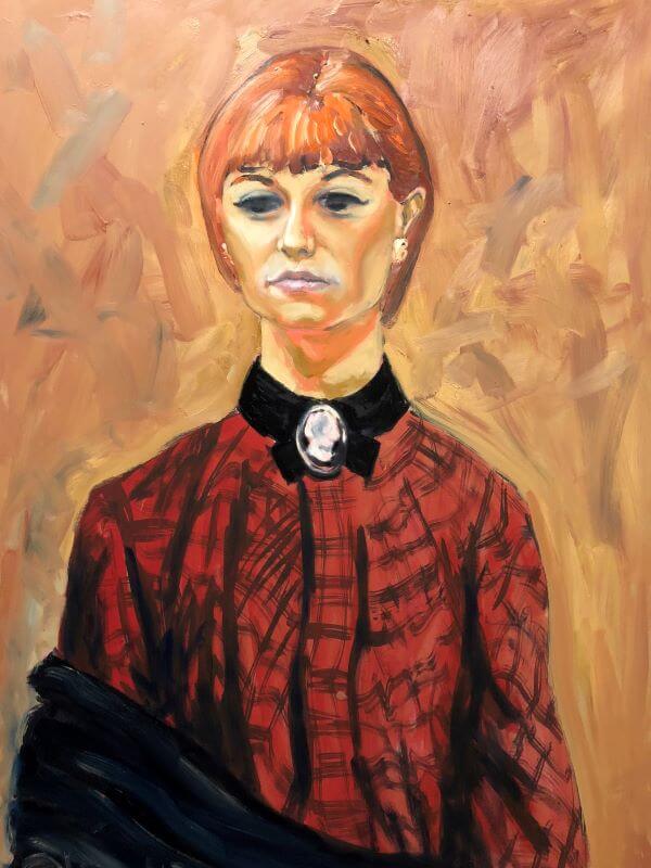 Portrait of Jasmine Crisp, Artist, painted by Philip David