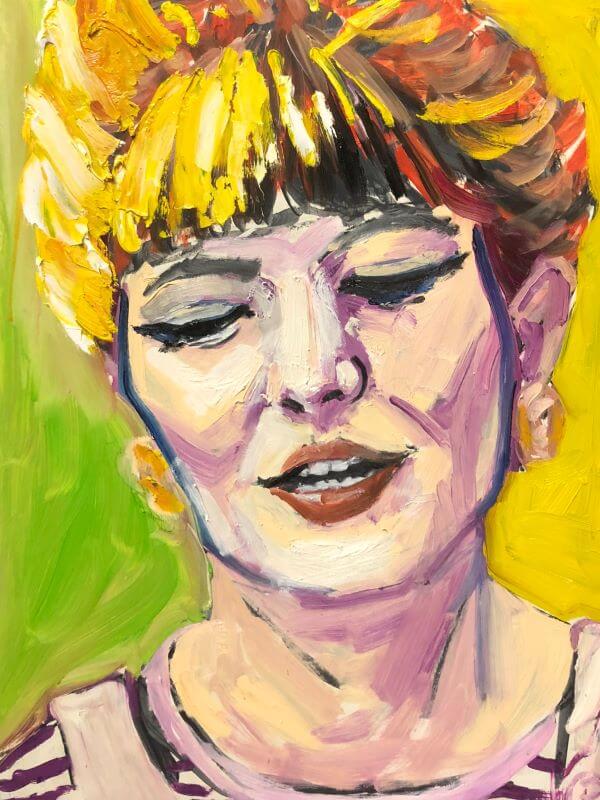Portrait of Jasmine Crisp, Artist, painted by Philip David