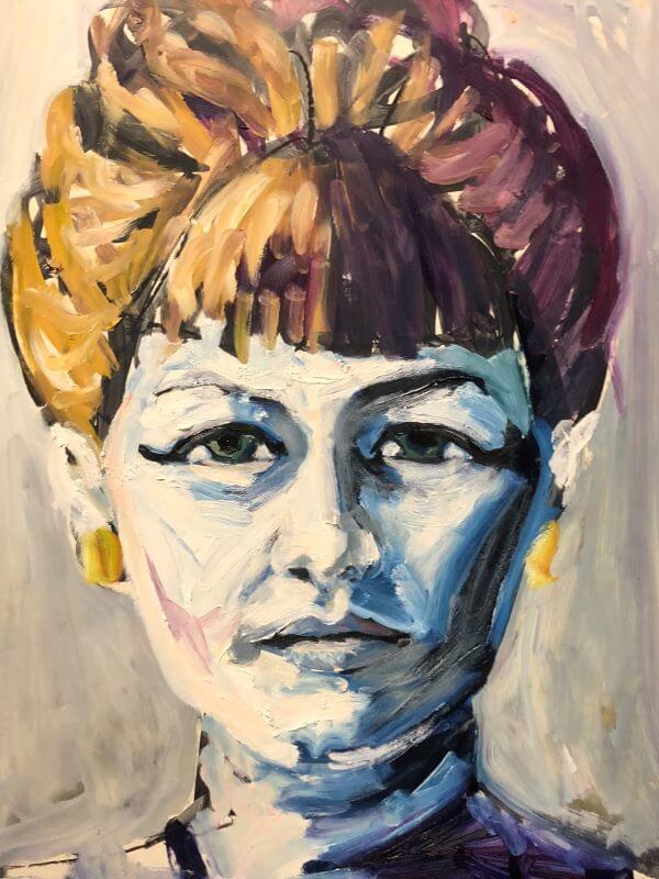 Portrait of Jasmine Crisp, Artist, painted by Philip David
