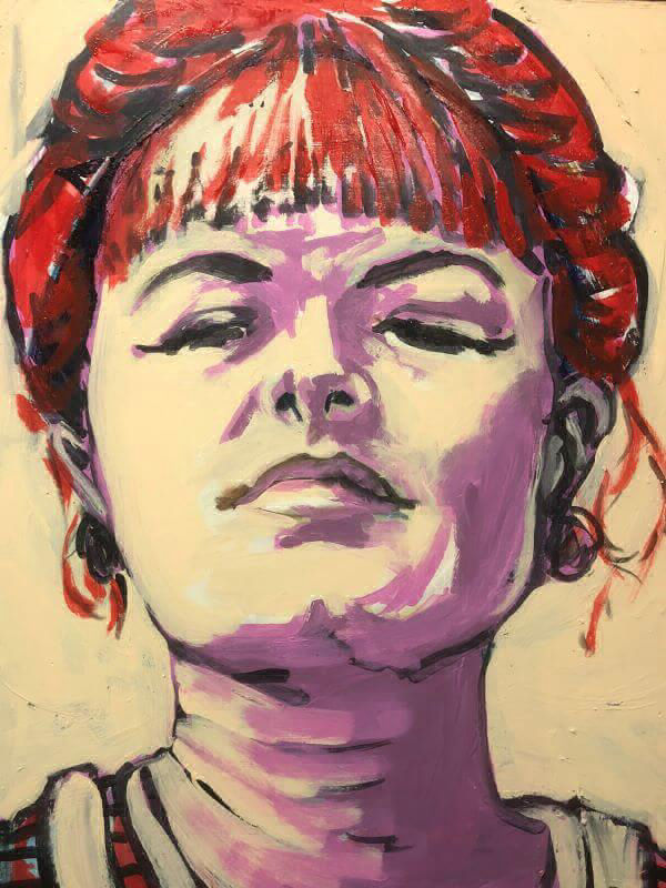 Portrait of Jasmine Crisp, Artist, painted by Philip David