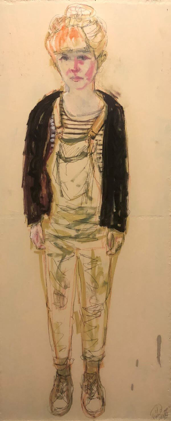 Portrait of Jasmine Crisp, Artist, painted by Philip David