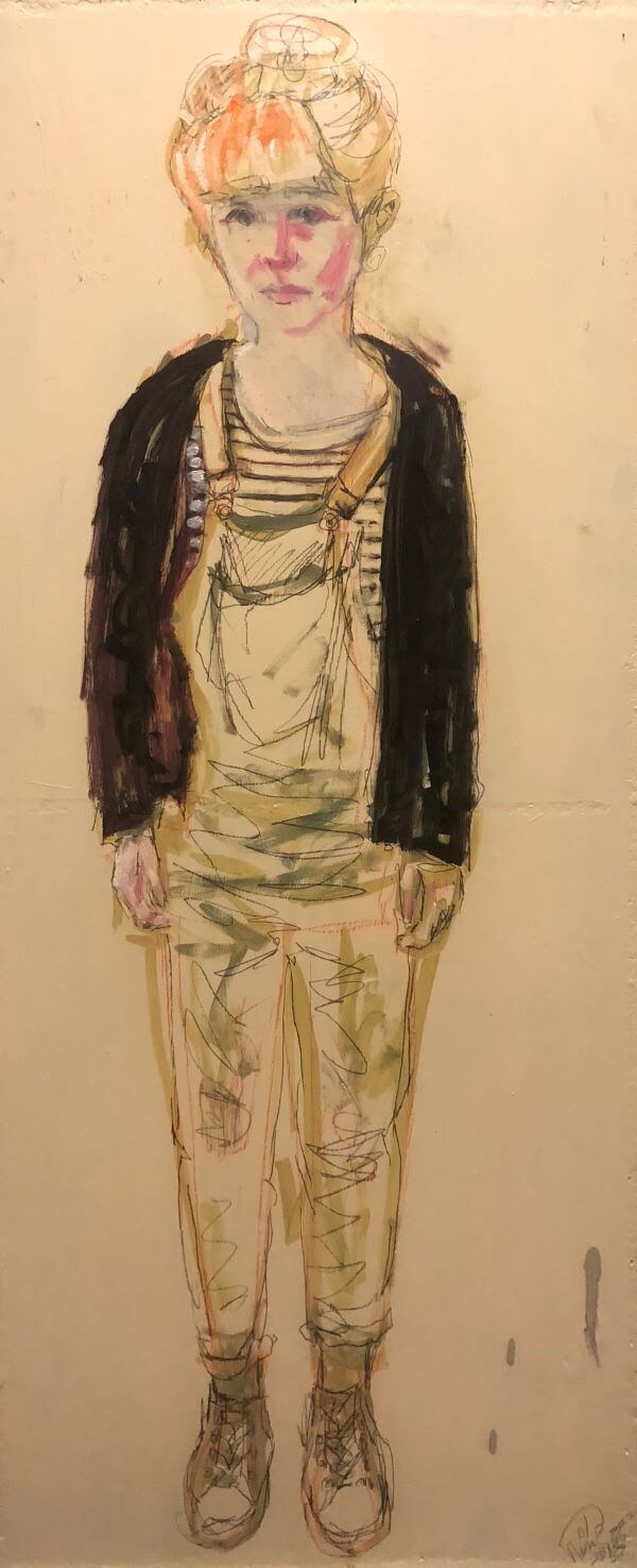 Portrait of Jasmine Crisp, Artist, painted by Philip David