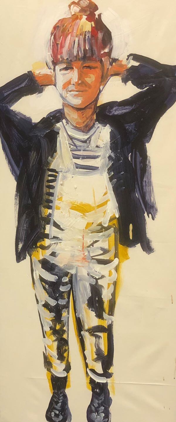 Portrait of Jasmine Crisp, Artist, painted by Philip David