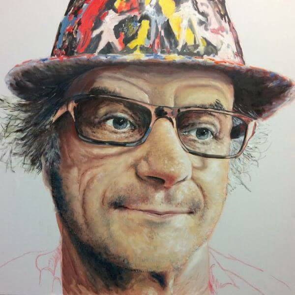 Portrait of Jungle Phillips, Artist, painted by Philip David