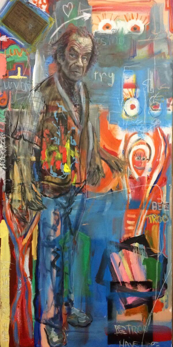 Portrait of Jungle Phillips, Artist, painted by Philip David