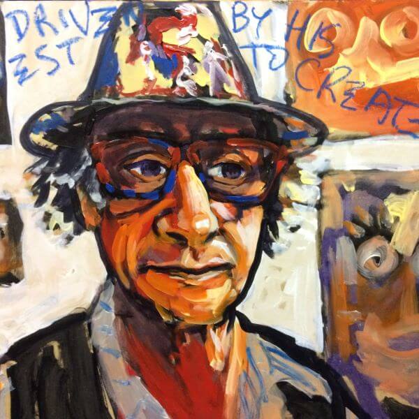 Portrait of Jungle Phillips, Artist, painted by Philip David