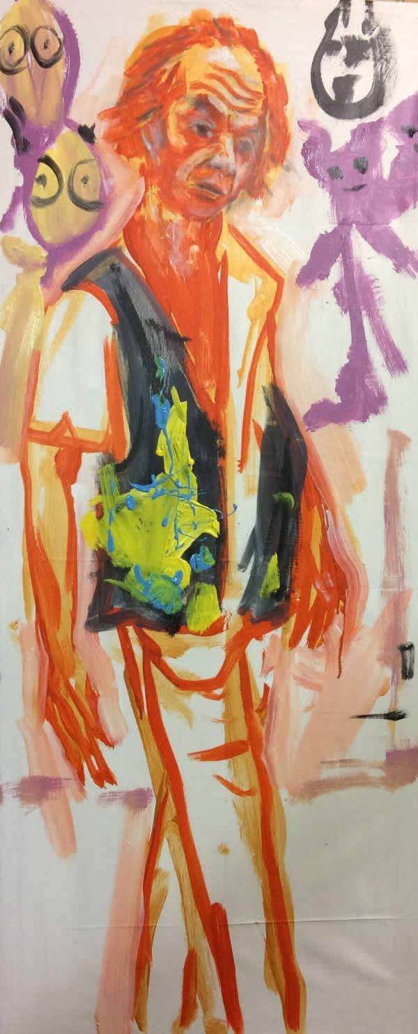 Portrait of Jungle Phillips, Artist, painted by Philip David