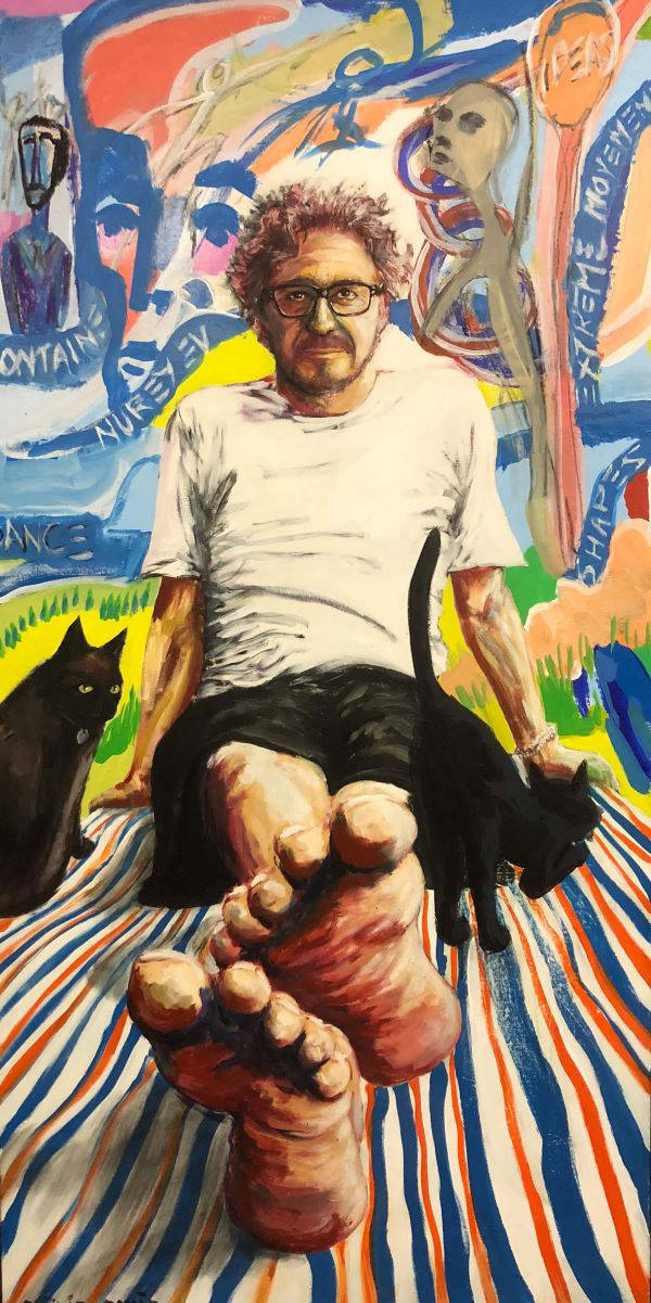 Portrait of Leigh Warren, Dance Choreographer, painted by Philip David