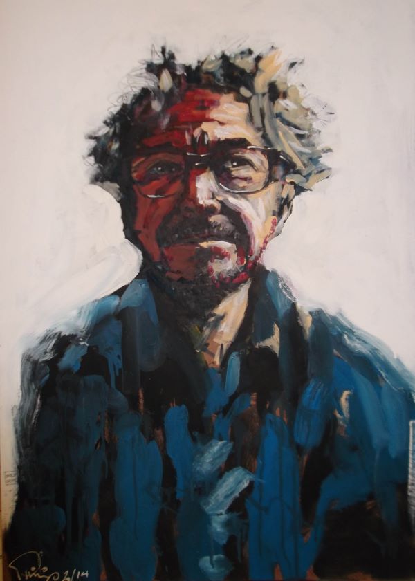 Portrait of Leigh Warren, Choreographer, painted by Philip David