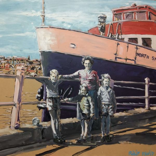 Childhood Family Memories Series painted by Philip David