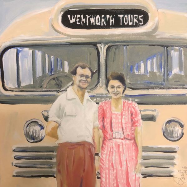 Childhood Family Memories Series painted by Philip David