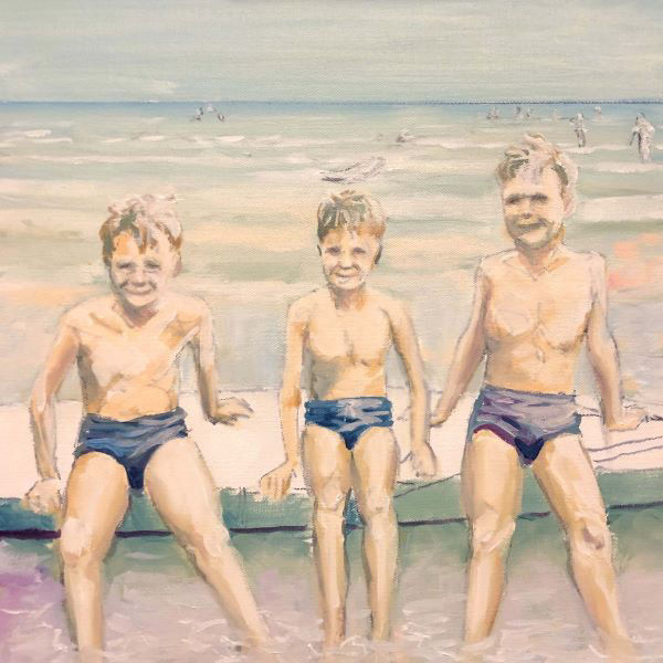 Childhood Family Memories Series painted by Philip David
