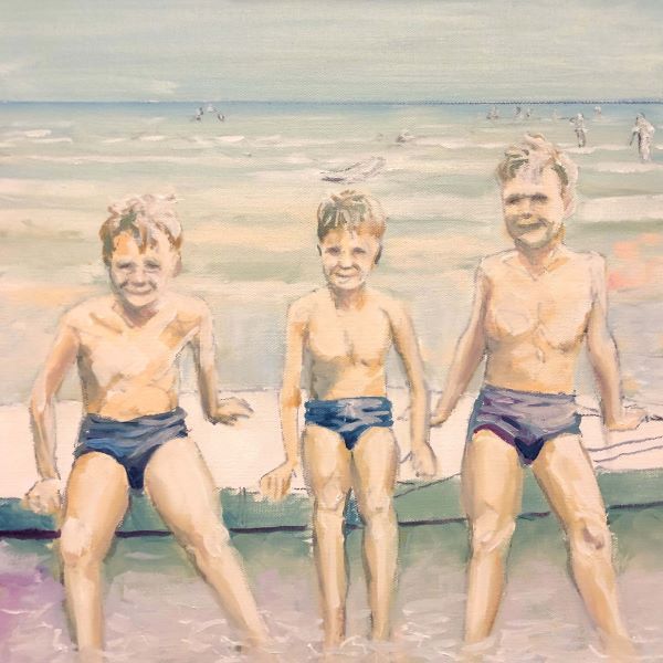 Childhood Family Memories Series painted by Philip David