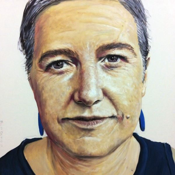 Portrait of Penny Griggs painted by Philip David
