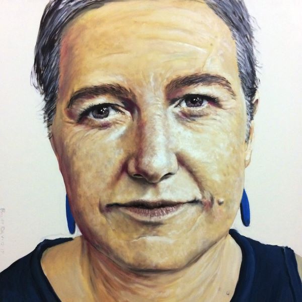 Portrait of Penny Griggs painted by Philip David