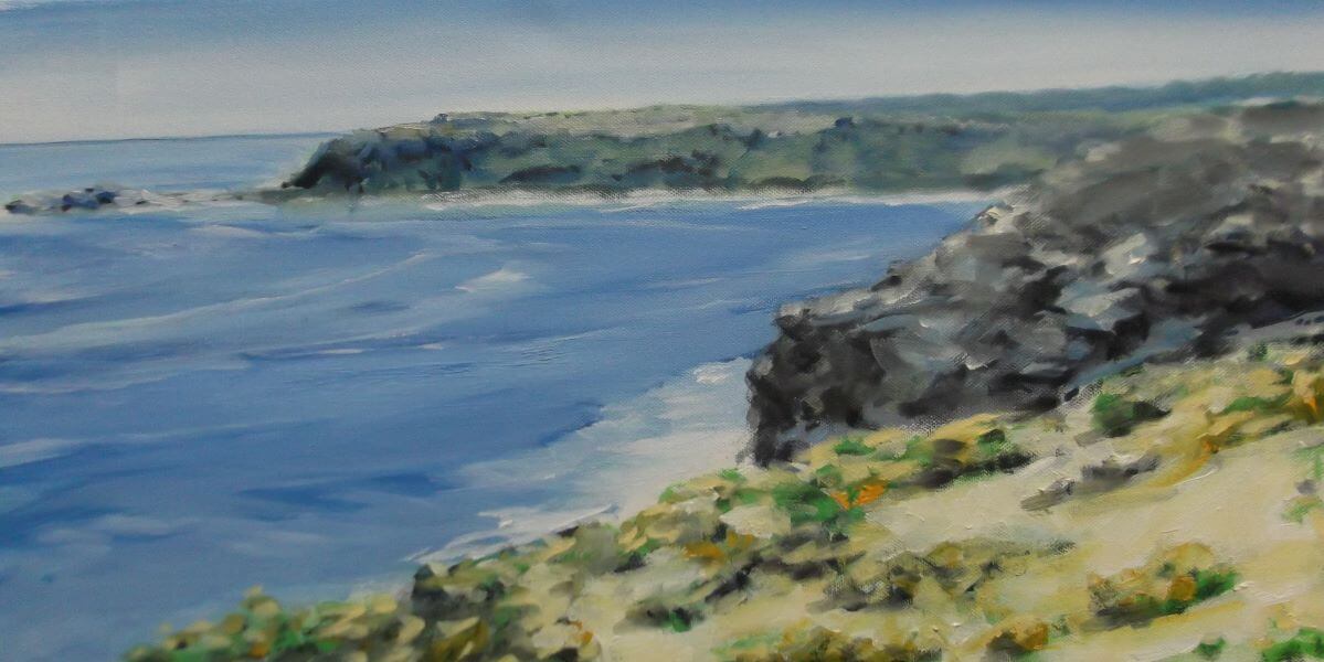 Pondalowie Bay painted by Philip David
