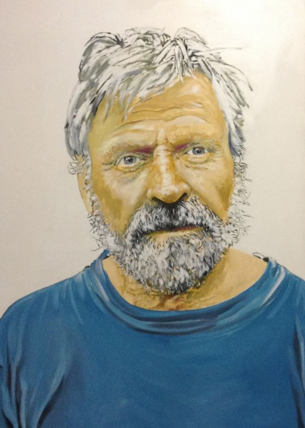 Portrait of Ross Edwards, Composer, painted by Philip David