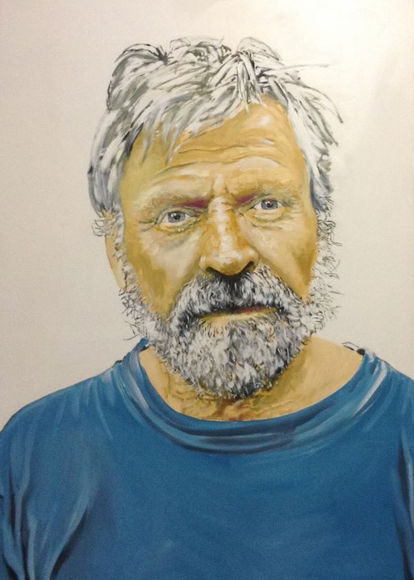 Portrait of Ross Edwards, Composer, painted by Philip David
