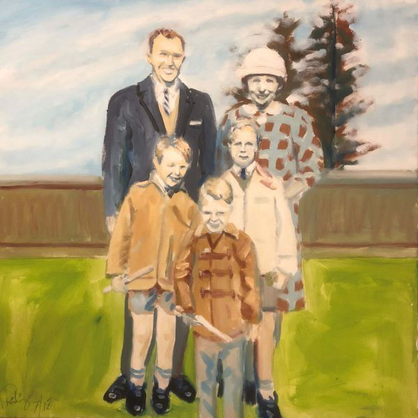 Childhood Family Memories Series painted by Philip David