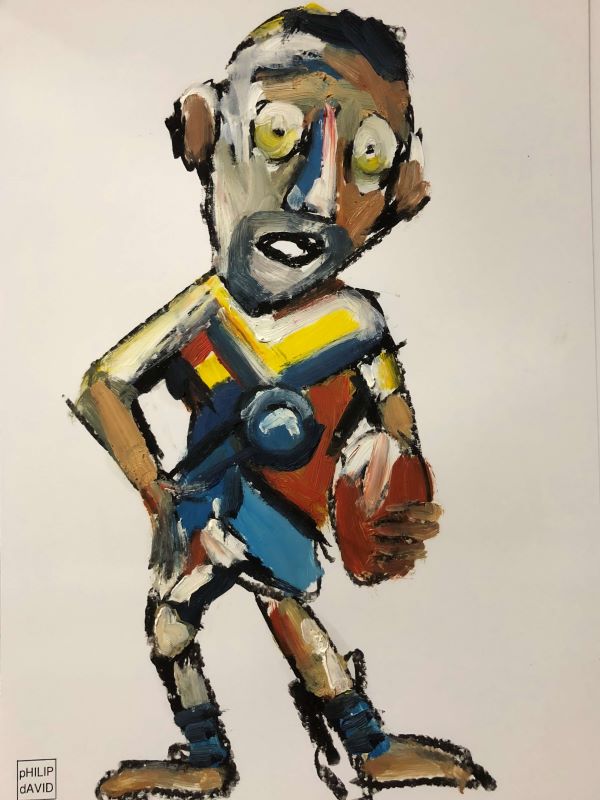 Weekend Warriors painted by Philip David