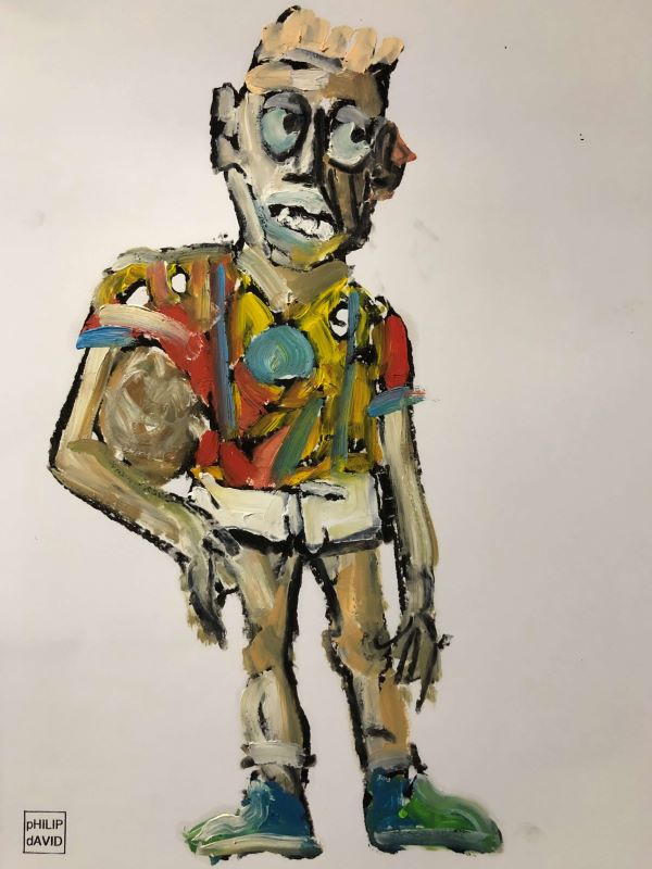 Weekend Warriors painted by Philip David