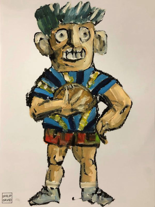 Weekend Warriors painted by Philip David