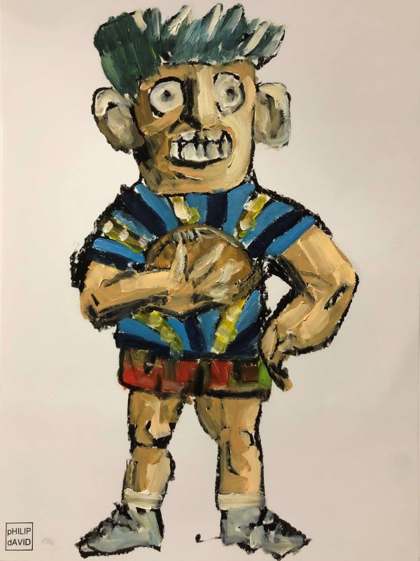 Weekend Warriors painted by Philip David