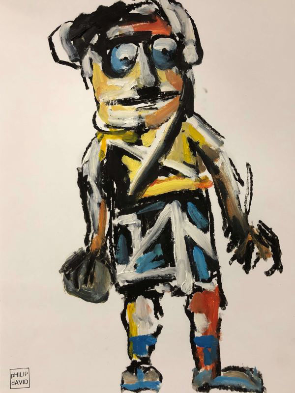 Weekend Warriors painted by Philip David