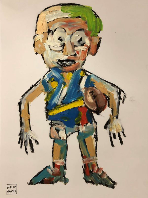 Weekend Warriors painted by Philip David